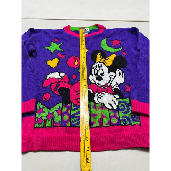 Vintage Disney Mickey's Stuff For Kids Sweater L 14 Minnie Sleep made in USA - Picture 4 of 8